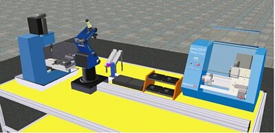 Software de programación y control para celdas construidas con SCORBOTs ITK RoboCell