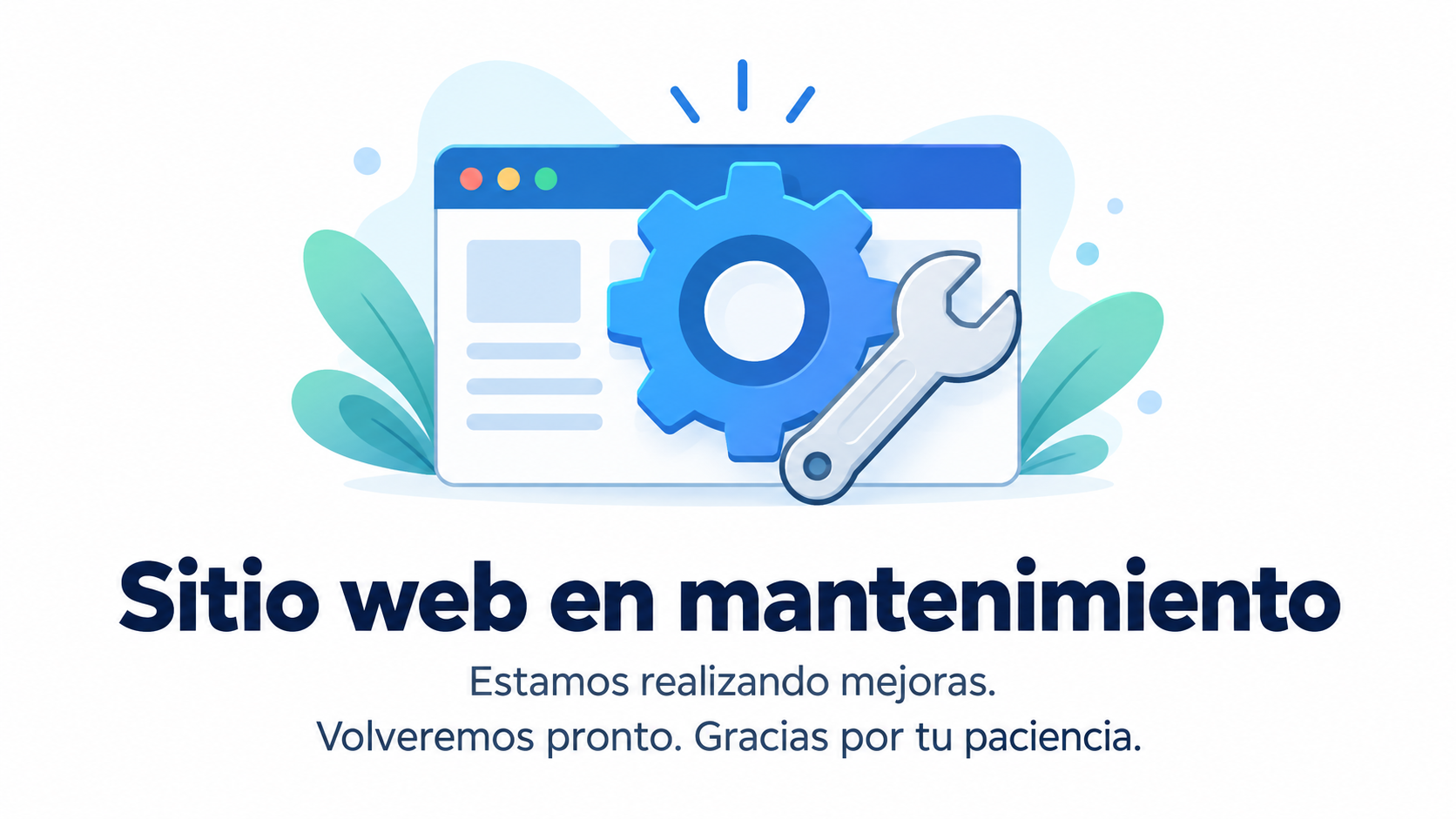 Sitio web en mantenimiento. Estamos realizando mejoras.
							  Volveremos pronto. Gracias por tu paciencia.