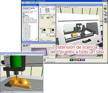 Ampliación de licencia de VR Milling de 1 puesto de trabajo a todo el colegio VR Milling E-LS