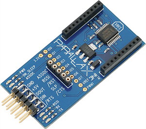 Módulo de interfase genérico entre transceptores XBEE y placas con microcontroladores Parallax 32402