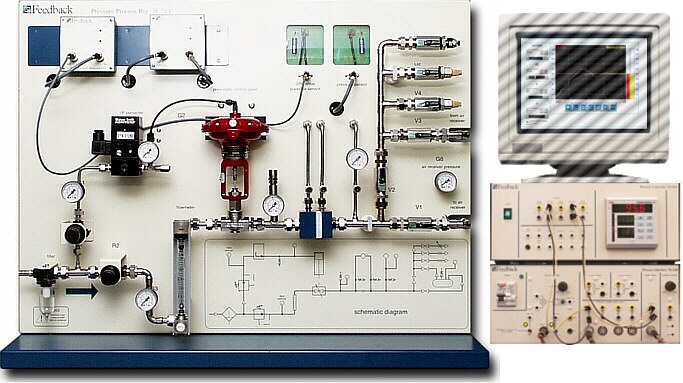Planta para la Enseñanza de Control de Procesos con control de presión 38-004