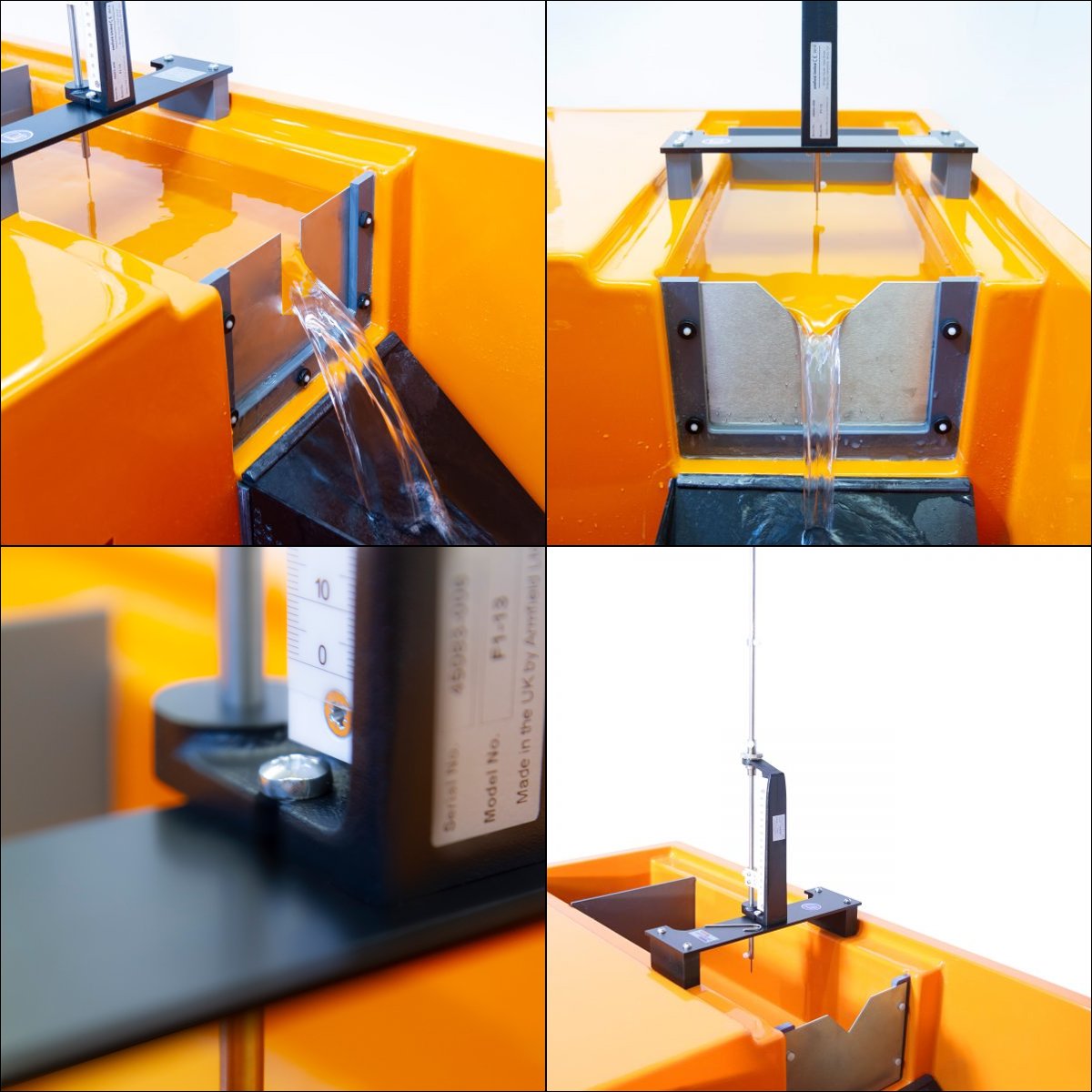 Módulo p/montar s/banco F1-10: Estudio de Flujo sobre Vertederos y Aforadores F1-13-MKII