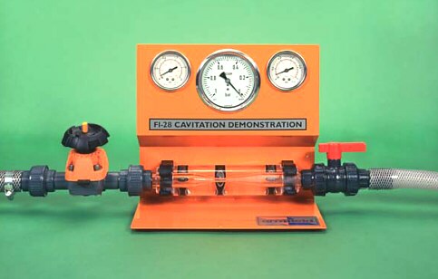 Módulo p/montar s/banco F1-10: Aparato para producir y estudiar Cavitación bajo condiciones controladas F1-28