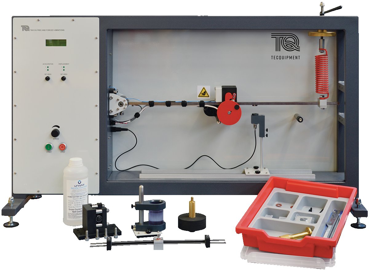 Banco para estudio de vibraciones libres y forzadas TM1016V