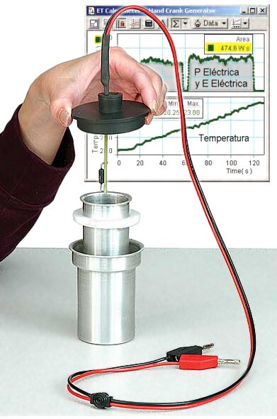 Calorímetro p/Estudios de Transformaciones Energéticas y Equivalente Eléctrico del Calor ET-8499