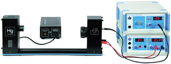 Conjunto p/estudiar el efecto fotoeléctrico y la relación h/e con interfases UI o PS EX-5549A