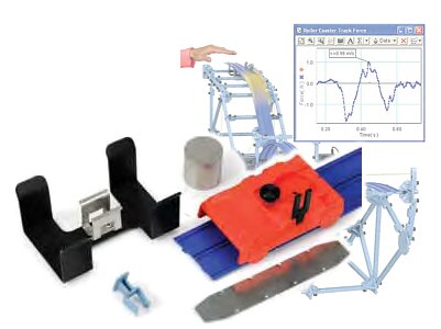 Accesorio p/sistema de estructuras Pasco: juego monturas p/Roller Coaster ME-6995