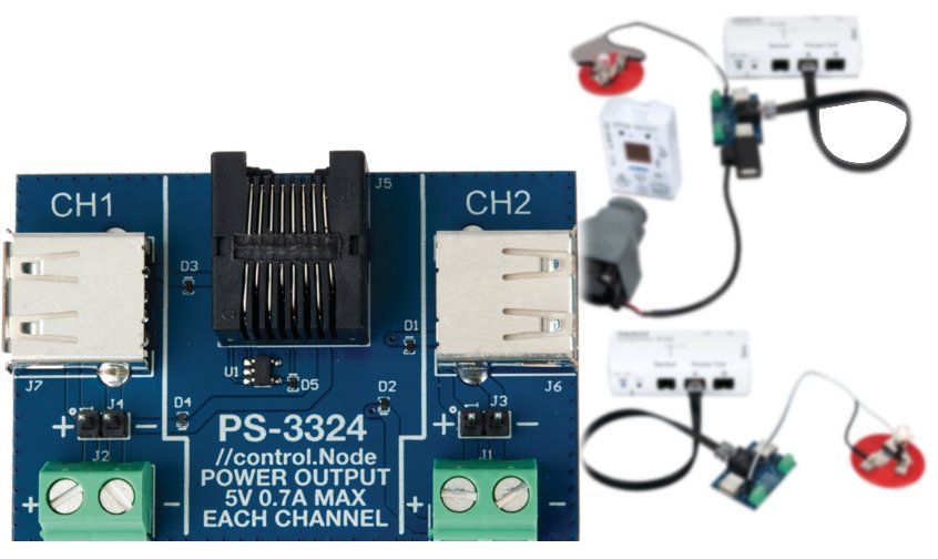 Placa con salida de potencia //control.Node para proyectos ejecutados bajo CapStone y/o SparkVue PS-3324