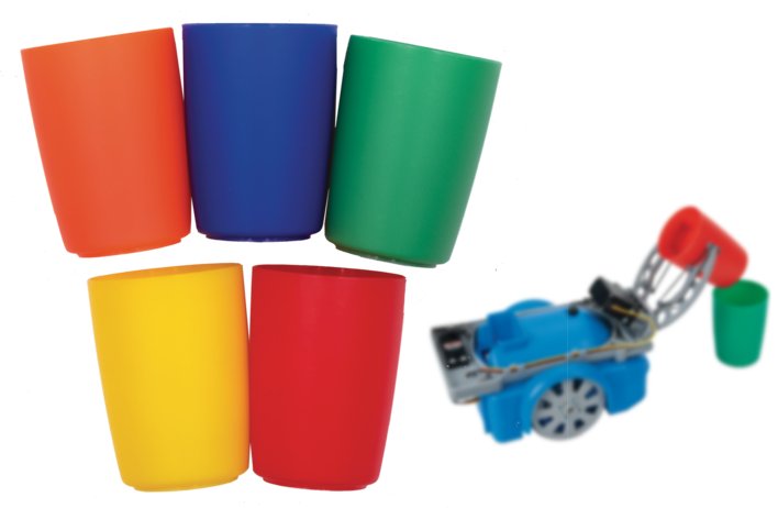 Accesorio para PASCObot: juego de vasos de colores SE-2952