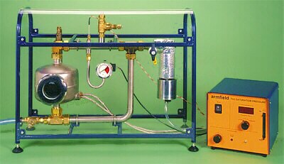 Equipo p/investigar sobre la Presión de Saturación del Vapor y uso del Calorímetro de Estrangulación TH3-A